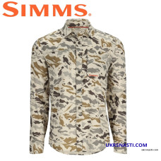 Рубашка Simms Challenger Shirt Ghost Camo Stone размер XL